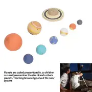 Solar System Model PVC Cute 9 Planets Figure For Kids Education Space Toy Pl LLI