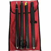 Black 2M length survey pole Prism pole carbon fibre pole GPS GNSS RTK