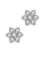 Genevive Silver Stud Earrings