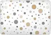 Classic Dot Gold Black White Mattress Protector Pads, Incontinence Pads for Bed Washable, Reusable Pads for Incontinence
