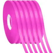 6 Rolls Rosy Ribbon,Colorful Curling Ribbon for Wrapping,Bows,Crafting 01 Rose