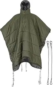 Camp Poncho Sleeping Bag, Under Duvet Hammock Sleeping Bag | Portable Hooded Duvets Under Hammock - Portable Hooded Stadium Blanket for Backpack