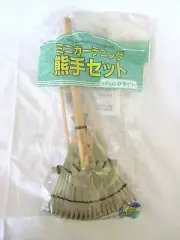 Mini Gardening Tool Set of Rack & Picking Tongs Made by Natural Bamboo