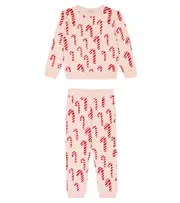 [Stella McCartney Kids] Stella McCartney Kids Set of cotton sweatshirt and sweatpants Y 3 pink
