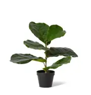 E Style 42cm Plastic Fiddle Artificial Fake/Faux Potted Plant Decor Green