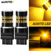 AUXITO 3157 2X 4157 4057 Turn LED Signal Corner Blinker Light bulb Amber Yellow (for: Opel)