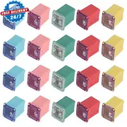 Jcase FMX Fuses Assortment 20 Flosser Low Profile Fuse Female Maxi Fuse Mini Aut