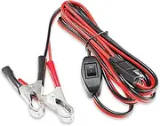 SAE Battery Connector Wire Harness, 12V Alligator Clips Charger Cable for Car Trickle Motorcycle, with On/Off Switch, 16AWG Cord 8.2 FT