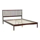 Artiss Bed Frame Double Size Wooden Base Mattress Platform Timber Walnut VISE