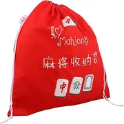 BESTYASH Drawstring Mahjong Tiles Bag Large Capacity Mahjong Storage Pouch Mahjong Organizer Mahjong Set Bag Mahjong Bags For Women
