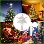 聖誕樹裝飾雪花裝飾聖誕樹裝飾,帶有多種照明模式的聖誕樹裝飾 CHITW 雪花裝飾