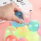 1*Glow In The Dark Balls，Bouncy Light Up Sticky Squeeze Balls，Soft Fidget Toys
