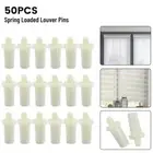 50*Spring Loaded Replacement Pins White For Plantation Shutter Louver Repair Pin