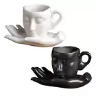 Coffee Cup with Saucer Ceramic Milk Cup Set Durable Tea Set Valentine's Day