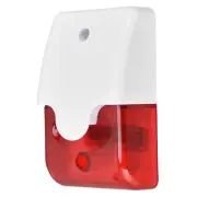 Alarm Siren Wired Strobe Siren DC 12V Red Light Flashing And Sound Buzzer For AC