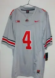Ohio State Buckeyes Jeremiah Smith Grey Jersey Size XL