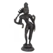 Handmade Antique Finish Decorative Brass Indian Lady Dancer Figurine Statue