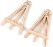 Homoyoyo 10pcs Mini Wooden Display Easels Lightweight Art Stands for Phone Photo Frames Paintings Smooth Edge Safe Material for Art Activities and Home Decor