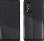Compatible with Samsung Galaxy A73 5G Cover,Compatible with Samsung Galaxy A73 5G Kickstand Magnetic Closure Flip Wallet Case Black