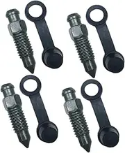 iplusmile Replacement Motorcycle Brake Bleeder Screws Rubber Caps Integrated Covers Corrosion Proof 4pcs Set