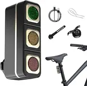 Rear Bike Light - Cycling LED Taillights | LED Warning Flash | Rechargeable Bike Torch | Road Riding Bike Spotlight | Waterproof Rear Red Glow for Bicycle, Scooter, Helmet, Night Riding Safety Lamp