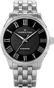 [Hamilton] Jazzmaster H42535130 Men's Casual Watch, Silver, Black