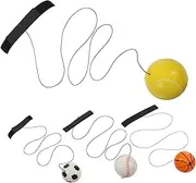 SUPVOX 4pcs Adjustable Wrist Return Ball with Elastic Cord Fun Interactive for Teens and Adults Hand Eye Coordination Game for Fitness and Family Activities