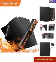 Grill Mat - Set of 5 Heavy Duty BBQ Grill Mats Non Stick, BBQ Grill & Baking ...