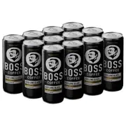 Suntory Boss Coffee Drink Long Black 237mL 12 Cans Bulk Pack Carton