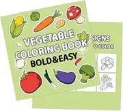 Kids Coloring Sheets | 40 Sheets Vegetable Preschool Coloring Book,Cartoon Coloring Doodle Book, Educational Color Your Own Vegetable for Family Playtime