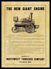 1903 Northwest Thresher Co. Giant Engine NEW Metal Sign: Stillwater, Minnesota