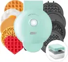 Multimaker Mini System - Waffle Maker with Six 4” Removable Plates & Storage Cas