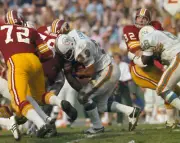 Super Bowl VII, Miami Dolphins Larry Csonka in action, rushi - 1973 Old Photo 1