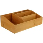 Bamboo Storage Box Drawer Organiser Kitchen Desktop Brackets for Shelves