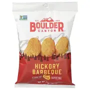 Boulder Canyon Hickory Barbeque Kettle Cooked Potato Chips 2 oz Bag (Pack of 8)
