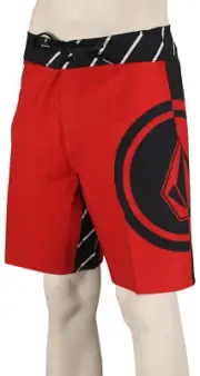 Volcom Mega Circle Mod Tech 20" Boardshorts - Ribbon Red - New