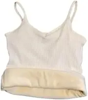[Alexvyan] Womens Slim Fit Cotton Thermal Fleece Lined Underwear Top Camisole Top Warm Body Shaping Vest for Winter