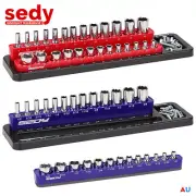 2Pcs Magnetic Socket Holder Organizer Set Detachable 1/4 Drive Metric SAE Tool