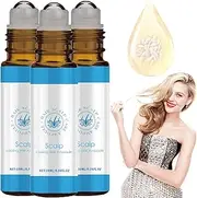 Scalp Hair Growth Serum for Women & Men, Scalphy Hair Growth Serum, Scalp Nourishing Ball Oil, Hair Oil Ball Hair Scalp Massager (3pcs)