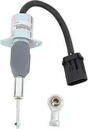 12V High Accuracy Fuel Shut Off Solenoid 87801213 Stop Solenoid Valve for Cummins Engine Generators