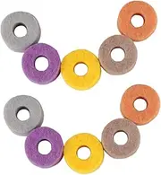 CIMAXIC Drum Cymbal Pad Set 20pcs Cymbal Felt Pads Protective Ring for Drum Kits Random Color