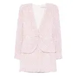 [Alessandra Rich] Alessandra Rich Floral-print Mini Dress 38 IT PINK/WHITE