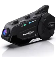 Bluetooth Motorcycle Intercom Headset Helmet Communication 2K Camera Recorder
