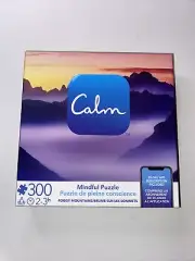 Calm Mindful Puzzle 300 pcs Foggy Mountains App Subscription Included Sealed New
