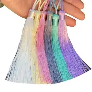 12cm Thick Macaron Colors Fringe Tassel Sewing Decor Hanging Craft Trim 3pcs/lot