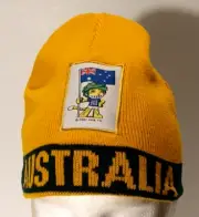 AUSTRALIAN SOCCEROOS 2010 FIFA World Cup Reversible Beanie Hat Kid Size 4-8 BNWT