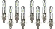 Mellisso 8PCS H1 LED Headlight Fog Driving Light Bulbs 6000K Super White 200W