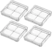 4pcs Empty Box of Eyeshadow Eyeshadow Storage Case Makeup Making Pans Eyeshadow Pressing Tool Lip Palette Empty Lipstick Palette Empty Lip Stick Palette Transparent The Pet