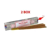 2X SATYA WHITE SAGE INCENSE STICK AGARBATTI ALL FRAGRANCE 100% ORIGINAL
