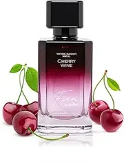 Perfume Cherry Wine Perfume for Women | Citrus Sweet Fragrance | 12 Hrs Long Lasting Eau De Parfum with Cherry, Plum & Amber | mCaffeine Perfume | Fien by mCaffeine Solid Perfume for Women |
